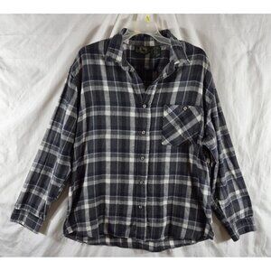 Stillwater Supply Co. Men's Gray Tartan Plaid Flannel Shirt Size 2XL
